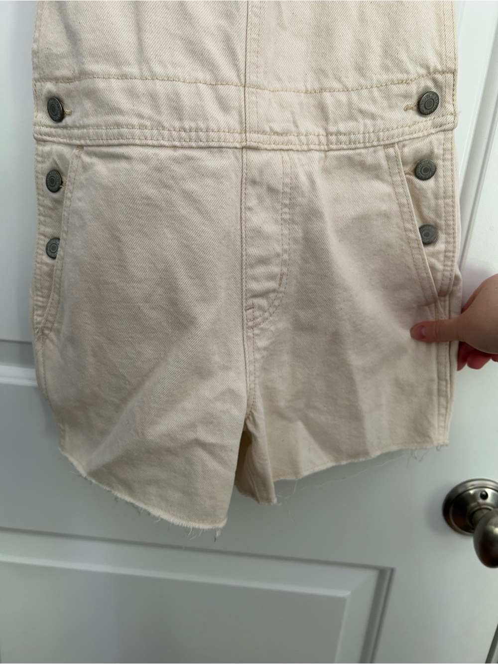 Old Navy White Cream Overalls NWT - Picture 2 of 4